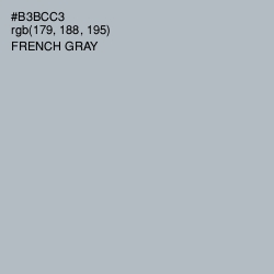 #B3BCC3 - French Gray Color Image